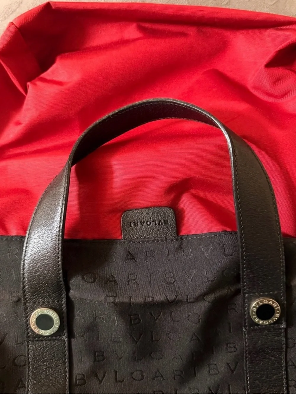 🖤Authentic Bvlgari Logomania Black Canva And Leather Tote 🖤 COA🖤